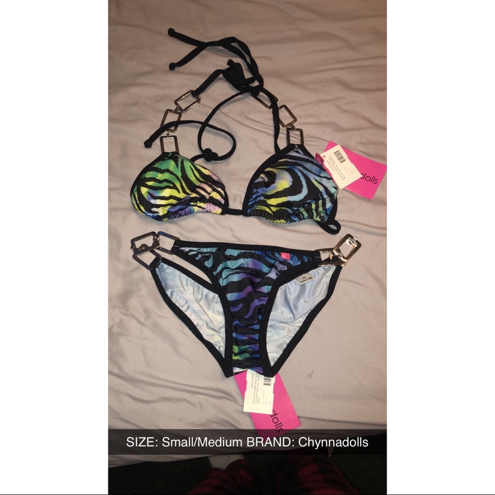 Zebra Print Bikini Set